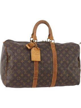 LOUIS VUITTON Monogram Keepall 45 Boston Bag M41428